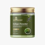 Veda Harvest Indigo Powder 240gm for Black Hair | Natural Plant-Based Hair Dye | Chemical-Free & Healthy Hair Color Solution