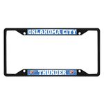 FANMATS 31336 Oklahoma City Thunder Metal License Plate Frame Black Finish