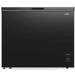 Baridi 199L Freestanding Chest Freezer with Adjustable Thermostat - Black - DH151