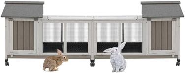 Gowoodhut 76.38"L Rabbit Hutch Indo
