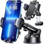 2026 Upgraded Pro Version Phone Holder for Car [Patent & Safety Certs] (Bumpy Roads Friendly) Universal Long Arm Military-Grade Strong Suction Cell Phone Mount Car Dashboard Windshield Vent,Black