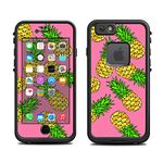 Skin for Lifeproof 6 Case (skins/decals only) - Pineapple Design on pink. Hawaiian design