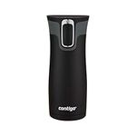 Contigo West Loop 2.0 Stainless Steel Travel Mug with Leak-Proof Lid, Vacuum-Insulated Mug for Coffee and Tea, Matte Black, 16 oz (473 mL)