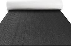 FOCEAN Boat Flooring EVA Foam Boat Decking Marine Flooring Brushed Texture Marine Mats for Boats Yacht Kayak RV 94.5"x47.2", Dark Grey with Black Back