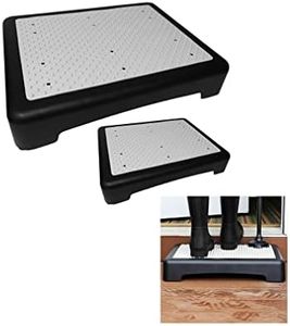 Evelots Mobility Low Step Stool for Senior - 2 Pack - Sturdy Half Step LARGE Platform for Adult, Elderly - Up To 425 Pound - Nonslip - Indoor & Outdoor - Lightweight - Stair, Bed, Bathtub, Shower, Car