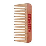 Keya Seth Aromatherapy, Neem Wooden Comb Wide Tooth for Hair Growth for Men & Women All Purpose Small Size.