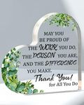 Thank You Gifts for Women Men Coworker Gift Acrylic Ornaments Plaque Birthday Retirement Goodbye Farewell Gift for Coworkers Friends Nurse Boss Teacher Mom Dad Sisters Inspirational Keepsake