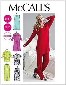 McCall's Patterns M6474 Misses'/Women's Top, Tunic, Gowns and Pants, Size B5 (8-10-12-14-16)