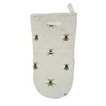 Sophie Allport - Bees Oven Mitt, 100% Cotton, Single Oven Glove, Machine Washable