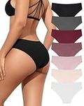 Levao 7 Pack Seamless Underwear for Women Sexy Low Rise Bikini Panties Invisibles Briefs Breathable Cheeky Panties S-XL