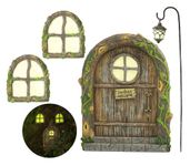 Fairy Doors for Trees, Fairy Door, Fairy Garden, Fairy House Kit, Fairy Garden Decor, Fairy Garden Accessories Outdoor kit, Fairy Doors for Trees Outdoor, Gnome House, Fairy Doors