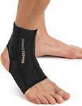 Tommie Copper Performance Compression Ankle Sleeve, Unisex, Men & Women, Breathable Extra Support Sleeve for Joint & Muscle Support - Black, Medium