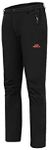 Acme Projects Fleece Lined Softshell Pants, 100% Waterproof, Breathable, 8000mm/3000gm (Men's, Large, Black)