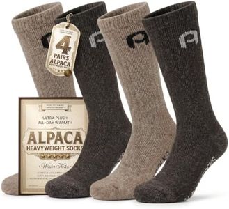 Alpacaparty Alpaca Socks for Men & Women Heavyweight Thermal Boot Socks