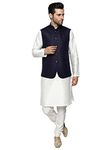 Uri and MacKenzie Men's Silk Blend Kurta Pajama with Designer Ethnic Nehru Jacket/Modi Jacket