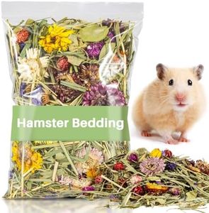 Sukh 150G Hamster Bedding - Hamster Flowers & Herbs Hamster Bedding Odor Control Dwarf Hamster Bedding Gerbil Bedding Robo Hamster Bedding Katy Hamster Bedding Hamster Habitat Decor Hamster Forage