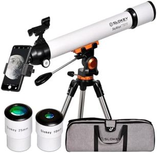 Telescope for Astronomy for Kids and Beginners - Profesional, Portable and Powerful 28x-210x, Easy to Set Up and Use - Ideal for Observing the Moon, Planets and Nearby Galaxies - English Manual