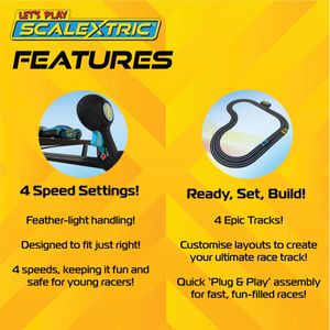 Scalextric My First Racing Set – Kids Slot Car Track Toy