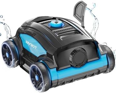 WINNY POOL CLEANER Robot Piscina, 130 Minuti Pulizia, Pulitore Automatico con Indicatore LED, Parcheggio Automatico, Spazzola di Fondo, Aspirapolvere Piscina per Piscina a Fondo Piatto Fino a 100㎡