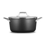 Calphalon Premier Hard-Anodized Nonstick 6-Quart Stock Pot with Cover, Black