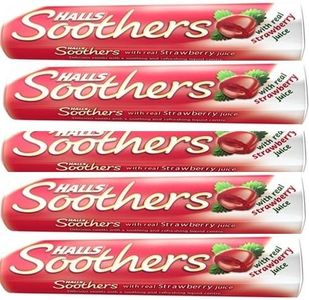 Halls Soothers Lozenges Strawberry PACK OF 5