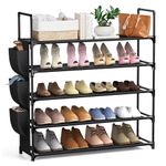 esonstyle 5 Tier Shoe Rack Organizer for 20-25 Pairs Space Saving Shoe Storage Shelf for Closet Entryway and Garage