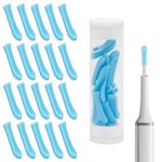 20 Pcs Silicone Ear Spoon Tips Ear Wax Removal Otoscope Replacement Accessory Set Reusable Pick Ear Wax Removal Tips Kit for Ear Wax Camera