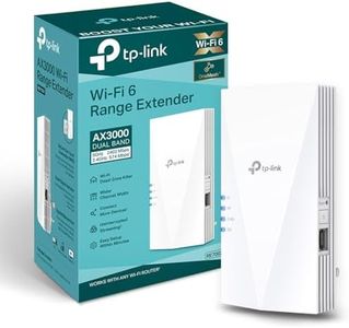 TP-Link RE700X WiFi 6 AX3000Mbps WiFi Extender Booster, Internet Booster, Gigabit Ethernet Port, WiFi Booster Range Extender, EasyMesh, Access Point, WiFi Repeater, App Control Easy Setup, UK Plug