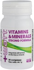 Vitamins & Minerals Strong Formula - Integratore Alimentare di Vitamine a Minerali - Formato: 30 compresse