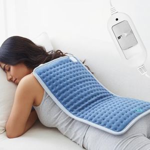 Heatronics Electric Heating Pad XL | Large Heating Pad for Back & Period Pain Relief | 3 Heat Levels | ThermoLock™ Control | TheraFlex™ 6-Layer Build | ISO 13485 & CDSCO Certified | 1-Year HeatCare™ Warranty