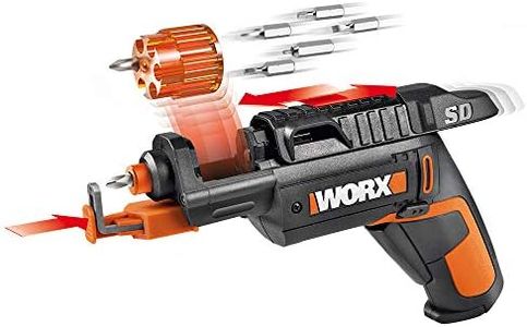 Worx 4V Electric Screwdriver, Rechargeable Cordless Power Screwdriver Set with 6 Bits, Screw Holder, Charger - WX255L