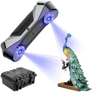 Creality 3D Scanner Raptor with Metrology-Grade 0.02mm Accuracy,7 Blue Laser,Anti-Shake Tracking,Up to 60FPS Scanning Speed