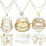 IFKM Gold Plated Jewelry Set with 5