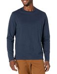 Amazon Essentials Men's Slim-Fit Long-Sleeve T-Shirt, Navy, M