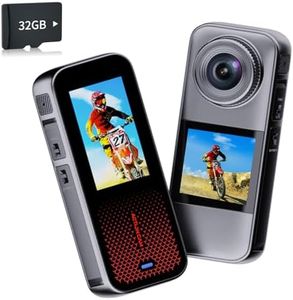 Xilecam Caméra Sport à Double écran avec Carte Mémoire de 32 Go Action Cam Camera Moto avec Accessoires Camera sous Marine Caméras Embarquées