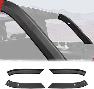 Mabett Roll Bar Cover for Ford Bronco 4 Door Accessories 2021 2022 2023 2024, Protection of The D-Pillar in All Directions from Scratches(4 Pieces Set)