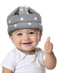 TOYPLEX Baby Safety Helmet Infant Toddler Helmet,Baby Head Protector for Safety 6 to 24 Months Adjustable Protective Cap Child Safety Head Guard. (Star Grey)