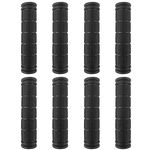 Kasteco 4 Pairs Bicycle Handle Bar Grips Mushroom Grips for BMX/MTB/Road Mountain Bikes (Black)