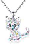 Luckimoli Cat Necklace for Girls Cr