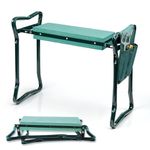 Crystals Garden Kneeler Seat, Portable Heavy Duty Gardening Kneelers Stool with Handles, Lightweight Folding Foam Padded Multi-Use 3 in 1 Garden Kneeler with Tool Bag