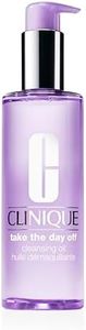 Clinique Take The Day Off Cleansing Oil Makeup Remover | Dissolves Makeup + Sunscreen | For All Skin Types, 6.7 Fl Oz