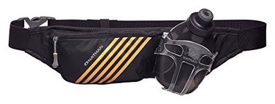 Nathan NS4523 Swift Plus Running Hydration Pack Fitness Running Belt with 10oz Flask, Black, One Size
