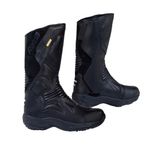 Raida Men Explorer Motorcycle Boots | Ankle, Shin, & Heel Protection | Memory Foam Insole | Leather (Black, 10)