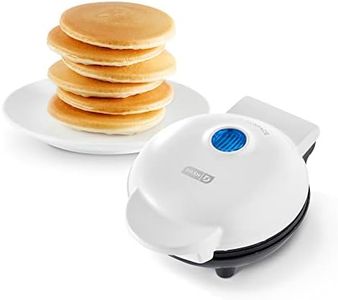 DASH Mini Maker Electric Round Griddle for Individual Pancakes, Cookies, Eggs & other on the go Breakfast, Lunch & Snacks with Indicator Light + Included Recipe Book - White