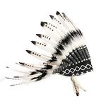 Kids Feather Headdress, Photo Props Indian Headwear for Children Party Crafts Decoration for Toddlers Infants