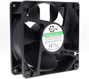 SXDOOL EC Motor Cooling Fan, 120mm Fan, 120mm 38mm AC 110V 115V 120V 220V 240V, Dual Ball Bearing 3000RPM Powerful