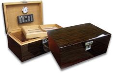 Prestige Import Group - Princeton Wood Spanish Cedar Humidor - Colour: Ebony by Prestige Import Group