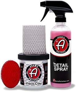 Adam's Visco Professional Detailing Clay Bar - Safely Remove Contamination from All of Your Exterior Surfaces (Combo Kit)