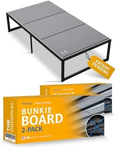 Meliusly Heavy Duty 10mm Bunkie Board Twin XL 2-Pack (38x79'') Patent Pending Low Profile Bed Board Design - Breathable, Noise Minimizing, Moisture Resistant Bunkieboards, Low Profile Bed Support