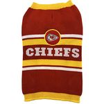 Pets First NFL Kansas City Chiefs Dog Sweater, Size Medium. Warm and Cozy Knit Pet Sweater with NFL Team Logo, Best Puppy Sweater for Large and Small Dogs, Team Color (KCC-4179-MD)